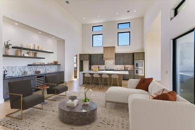 This newly constructed contemporary residence in Tuscan Village on Summit Rock Golf Course in Texas - for sale on GolfHomes.com, golf home, golf lot