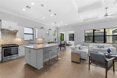 This modern and immaculate two-bedroom plus den residence offers on Calusa Pines Golf Club in Florida - for sale on GolfHomes.com, golf home, golf lot