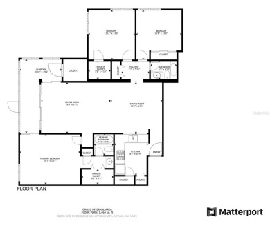 Rarely available, first floor, 3 bedroom, 2 bath corner unit on Largo Golf Course in Florida - for sale on GolfHomes.com, golf home, golf lot
