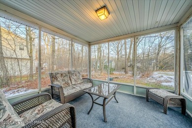 Do not miss this turnkey, fully furnished, and STR-ready in on Pocono Farms Country Club in Pennsylvania - for sale on GolfHomes.com, golf home, golf lot