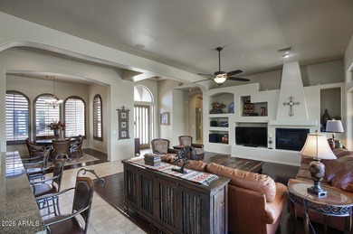 Hacienda-style living at its best! This stunning Legend Trail on Legend Trail Golf Club in Arizona - for sale on GolfHomes.com, golf home, golf lot