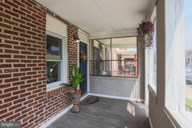This charming end-of-row townhouse, built in 1924, seamlessly on Clifton Park Golf Course in Maryland - for sale on GolfHomes.com, golf home, golf lot