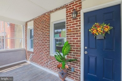 This charming end-of-row townhouse, built in 1924, seamlessly on Clifton Park Golf Course in Maryland - for sale on GolfHomes.com, golf home, golf lot