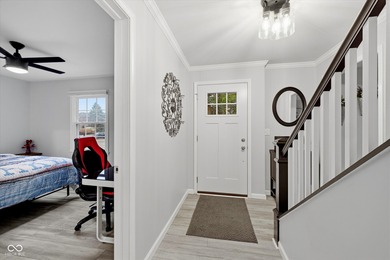 Discover this completely remodeled lakefront gem on Morse on Harbour Trees Golf Club in Indiana - for sale on GolfHomes.com, golf home, golf lot