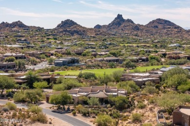 True to design Arizona architecture with expansive views of on Troon North Golf Club  in Arizona - for sale on GolfHomes.com, golf home, golf lot