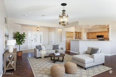 Stunning 3-bedroom home with a 3-car garage perfectly positioned on Arizona City Golf Club in Arizona - for sale on GolfHomes.com, golf home, golf lot