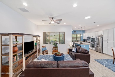 Discover modern desert living in this stunning 2 bedroom, 2.5 on Canoa Ranch Golf Club in Arizona - for sale on GolfHomes.com, golf home, golf lot