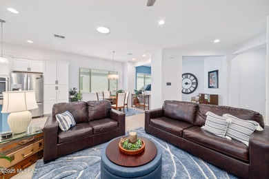 Discover modern desert living in this stunning 2 bedroom, 2.5 on Canoa Ranch Golf Club in Arizona - for sale on GolfHomes.com, golf home, golf lot