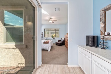 Discover modern desert living in this stunning 2 bedroom, 2.5 on Canoa Ranch Golf Club in Arizona - for sale on GolfHomes.com, golf home, golf lot