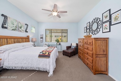 Discover modern desert living in this stunning 2 bedroom, 2.5 on Canoa Ranch Golf Club in Arizona - for sale on GolfHomes.com, golf home, golf lot