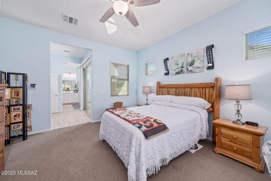 Discover modern desert living in this stunning 2 bedroom, 2.5 on Canoa Ranch Golf Club in Arizona - for sale on GolfHomes.com, golf home, golf lot