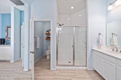 Discover modern desert living in this stunning 2 bedroom, 2.5 on Canoa Ranch Golf Club in Arizona - for sale on GolfHomes.com, golf home, golf lot