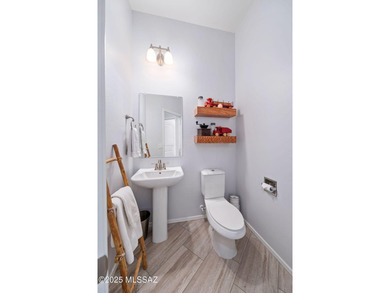 Discover modern desert living in this stunning 2 bedroom, 2.5 on Canoa Ranch Golf Club in Arizona - for sale on GolfHomes.com, golf home, golf lot