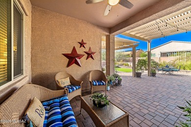 Discover modern desert living in this stunning 2 bedroom, 2.5 on Canoa Ranch Golf Club in Arizona - for sale on GolfHomes.com, golf home, golf lot