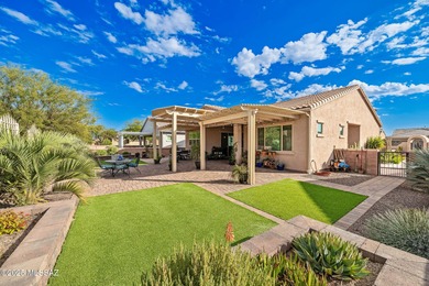 Discover modern desert living in this stunning 2 bedroom, 2.5 on Canoa Ranch Golf Club in Arizona - for sale on GolfHomes.com, golf home, golf lot