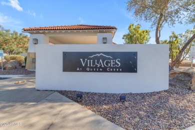 This single level home in The Villages at Queen Creek sits on a on Las Colinas Golf Club in Arizona - for sale on GolfHomes.com, golf home, golf lot