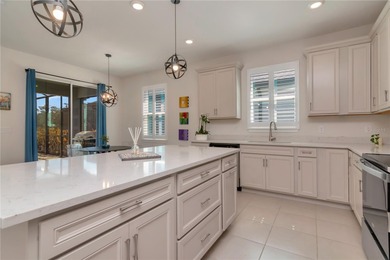 2021 BUILT POOL HOME with POND VIEWS, HURRICANE IMPACT WINDOWS on Silverado Golf and Country Club in Florida - for sale on GolfHomes.com, golf home, golf lot