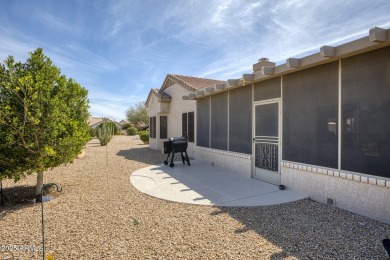 Discover this fully furnished Sun City Grand home in a quiet on Sun City Grand Golf Couse and Club in Arizona - for sale on GolfHomes.com, golf home, golf lot