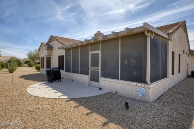 Discover this fully furnished Sun City Grand home in a quiet on Sun City Grand Golf Couse and Club in Arizona - for sale on GolfHomes.com, golf home, golf lot