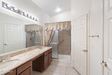 Beautiful home with a casita, courtyard & pool located in the on Tuscany Falls At Pebble Creek in Arizona - for sale on GolfHomes.com, golf home, golf lot
