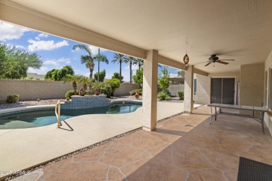 Beautiful home with a casita, courtyard & pool located in the on Tuscany Falls At Pebble Creek in Arizona - for sale on GolfHomes.com, golf home, golf lot