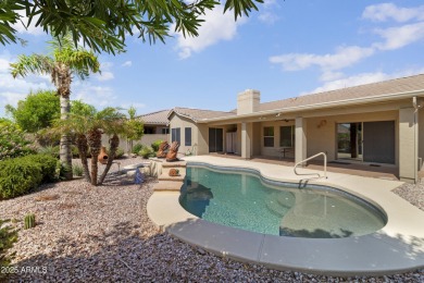 Beautiful home with a casita, courtyard & pool located in the on Tuscany Falls At Pebble Creek in Arizona - for sale on GolfHomes.com, golf home, golf lot