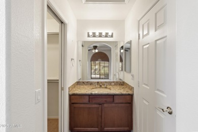 Beautiful home with a casita, courtyard & pool located in the on Tuscany Falls At Pebble Creek in Arizona - for sale on GolfHomes.com, golf home, golf lot