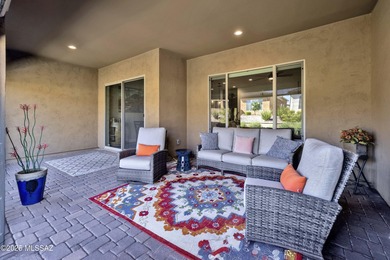 Welcome home to this Stunning Bria model villa, built in 2022 in on Saddlebrooke Ranch Golf Club in Arizona - for sale on GolfHomes.com, golf home, golf lot