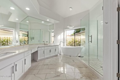 Tucked into a quiet cul-de-sac in the exclusive gated community on Gainey Ranch Golf Club in Arizona - for sale on GolfHomes.com, golf home, golf lot