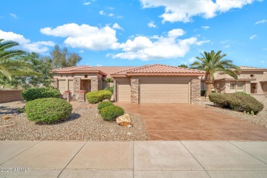 Experience resort-style living in this immaculate 2-bedroom, 2 on Sun City Grand Golf Couse and Club in Arizona - for sale on GolfHomes.com, golf home, golf lot
