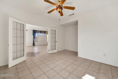 Experience resort-style living in this immaculate 2-bedroom, 2 on Sun City Grand Golf Couse and Club in Arizona - for sale on GolfHomes.com, golf home, golf lot