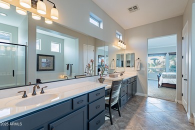 This Positano floorplan offers breathtaking 180-degree views on Encanterra Country Club in Arizona - for sale on GolfHomes.com, golf home, golf lot