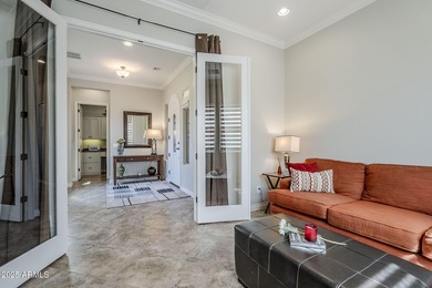 This Positano floorplan offers breathtaking 180-degree views on Encanterra Country Club in Arizona - for sale on GolfHomes.com, golf home, golf lot