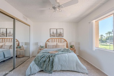 Beautifully maintained end unit condo located in a guard-gated on Scottsdale Shadows in Arizona - for sale on GolfHomes.com, golf home, golf lot