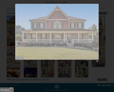 Experience luxury living in this expansive 5,300+ sq ft, 6BR/5BA on Mirror Lake Golf Club in Georgia - for sale on GolfHomes.com, golf home, golf lot