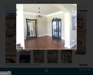 Experience luxury living in this expansive 5,300+ sq ft, 6BR/5BA on Mirror Lake Golf Club in Georgia - for sale on GolfHomes.com, golf home, golf lot