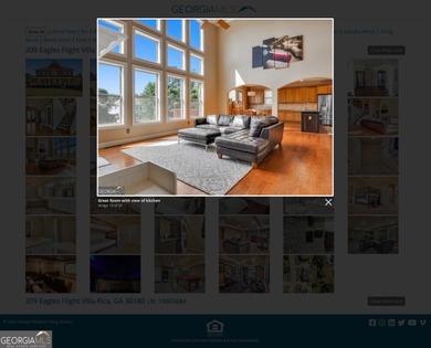 Experience luxury living in this expansive 5,300+ sq ft, 6BR/5BA on Mirror Lake Golf Club in Georgia - for sale on GolfHomes.com, golf home, golf lot