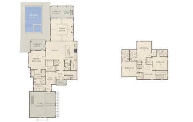 The Windsor Plan by Boswell Builders offers nearly 3,000 square on Origins Golf Club in Florida - for sale on GolfHomes.com, golf home, golf lot