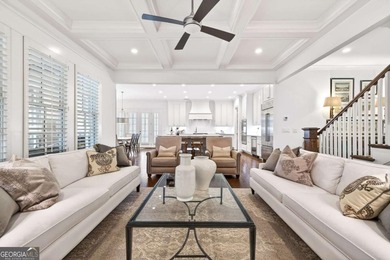 This STUNNING home nestled on the COVETED END LOT of the on North Fulton Golf Course in Georgia - for sale on GolfHomes.com, golf home, golf lot