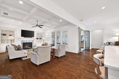 This STUNNING home nestled on the COVETED END LOT of the on North Fulton Golf Course in Georgia - for sale on GolfHomes.com, golf home, golf lot