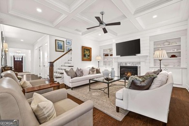 This STUNNING home nestled on the COVETED END LOT of the on North Fulton Golf Course in Georgia - for sale on GolfHomes.com, golf home, golf lot