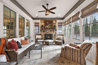 This STUNNING home nestled on the COVETED END LOT of the on North Fulton Golf Course in Georgia - for sale on GolfHomes.com, golf home, golf lot