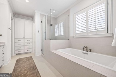 This STUNNING home nestled on the COVETED END LOT of the on North Fulton Golf Course in Georgia - for sale on GolfHomes.com, golf home, golf lot