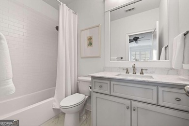 This STUNNING home nestled on the COVETED END LOT of the on North Fulton Golf Course in Georgia - for sale on GolfHomes.com, golf home, golf lot