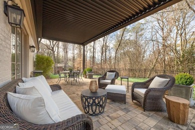 This STUNNING home nestled on the COVETED END LOT of the on North Fulton Golf Course in Georgia - for sale on GolfHomes.com, golf home, golf lot