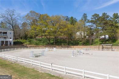 This STUNNING home nestled on the COVETED END LOT of the on North Fulton Golf Course in Georgia - for sale on GolfHomes.com, golf home, golf lot