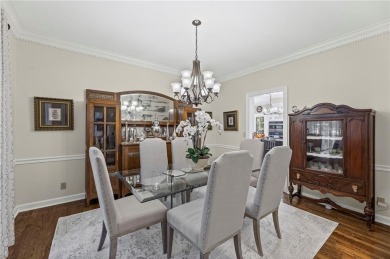 Discover a distinguished Tudor-style home by builder Jim Lambie on Leawood South Country Club in Kansas - for sale on GolfHomes.com, golf home, golf lot