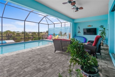 WOW! 2024 Gulf Access Pool Home on a Wide Canal - One Bridge to on Burnt Store Golf Club in Florida - for sale on GolfHomes.com, golf home, golf lot