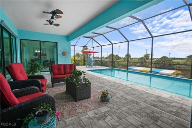 WOW! 2024 Gulf Access Pool Home on a Wide Canal - One Bridge to on Burnt Store Golf Club in Florida - for sale on GolfHomes.com, golf home, golf lot
