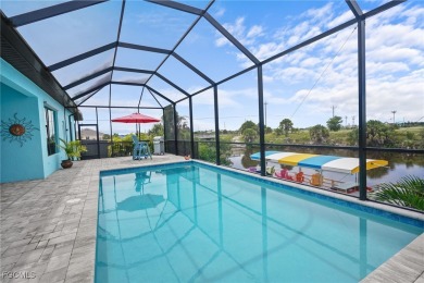 WOW! 2024 Gulf Access Pool Home on a Wide Canal - One Bridge to on Burnt Store Golf Club in Florida - for sale on GolfHomes.com, golf home, golf lot